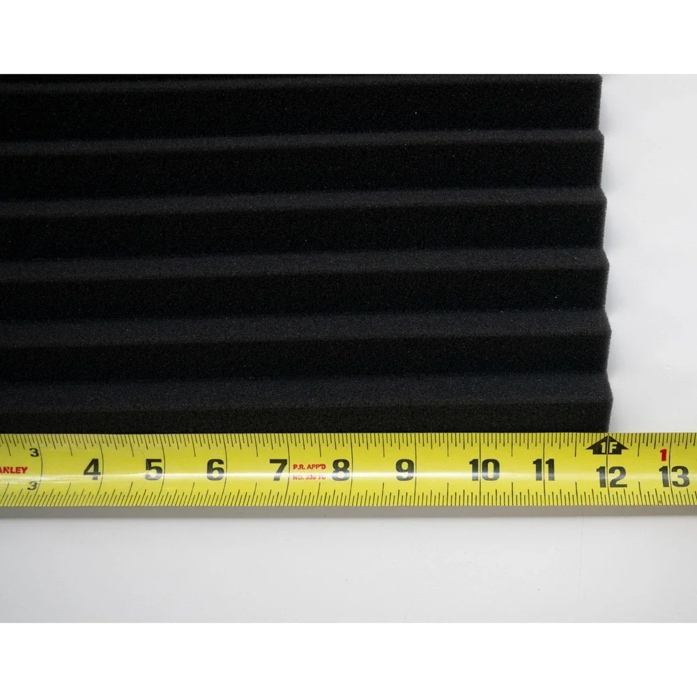 Lot of 48 - Acoustic Foam Panel Wedge Studio Sound Dampening Wall Tiles 12x12x1